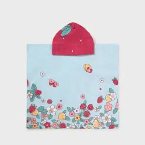 Toalla De Playa Con Capucha Flor