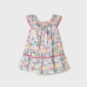 Vestido Estampado con Fornituras