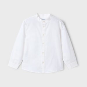 Camisa Cuello Mao Blanca