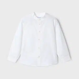 Camisa Cuello Mao Blanca