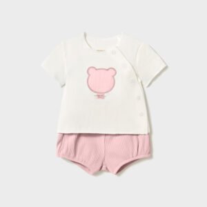 Conjunto Bebé Osito Rosa