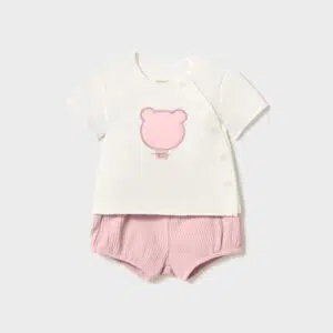 Conjunto Bebé Osito Rosa