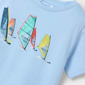 Camiseta Básica Surf Celeste