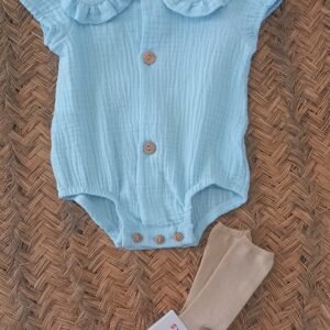 Pelele Cuello Botón Madera