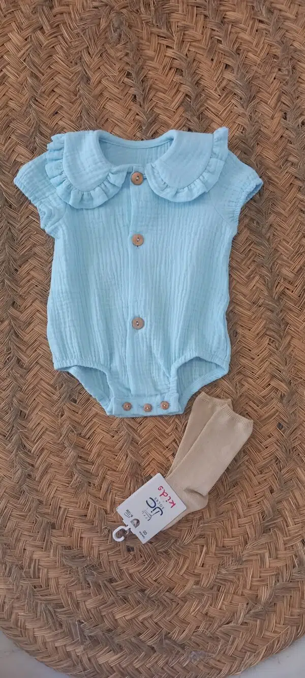 Pelele Cuello Botón Madera