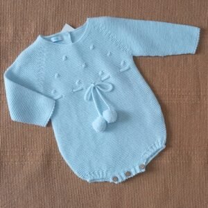 Pelele Pompones Celeste