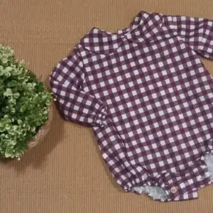 Pelele Vichy Burdeos