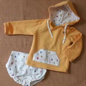 Conjunto Sudadera Felpa y Cubrepañal Star