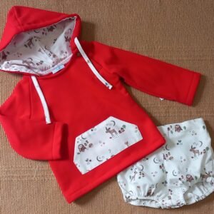 Conjunto Sudadera Y Cubrepañal Felpa Bosque