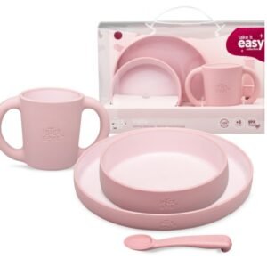 Vajilla De Aprendizaje Rosa