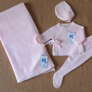 Toquilla Punto Rosa Bebé Mac Ilusión