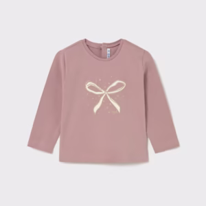 Camiseta Básica Lazo Rosa